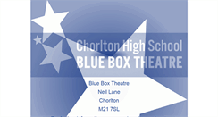 Desktop Screenshot of blueboxtheatre.co.uk