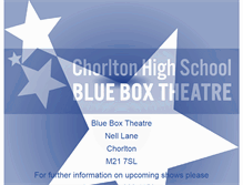 Tablet Screenshot of blueboxtheatre.co.uk